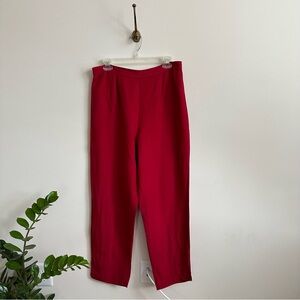 ☀️ Red 100% linen Worthington pants- M/L